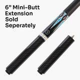 Dynamite Billiards Diamond Series 58 Inch 2 Piece Centre Joint American Pool Cue with Premium Tapered Maple Shaft and 12.5mm Layered Everest Tip – Designed and endorsed by World Pool Champion, Darren Appleton