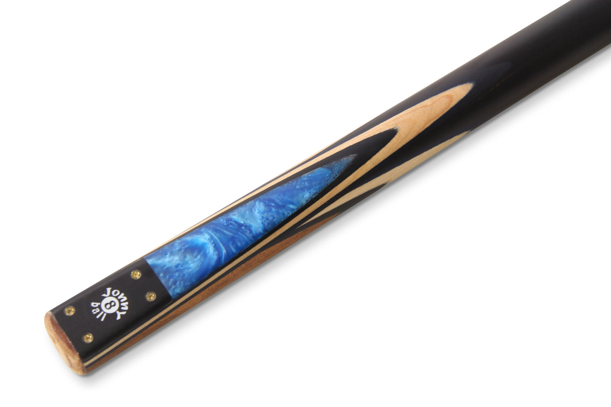 Jonny 8 Ball Marble 57 Inch 2 Piece Matching Ash Snooker Pool Cue with 9mm Tip