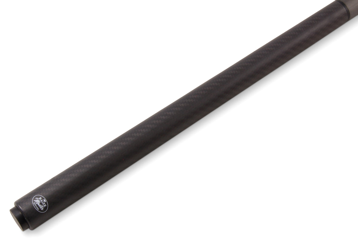 Baize Master Limited Edition MATTE BLACK CARBON FIBER 58 Inch 3/4 Low Deflection Snooker Cue with 9.75mm Tip