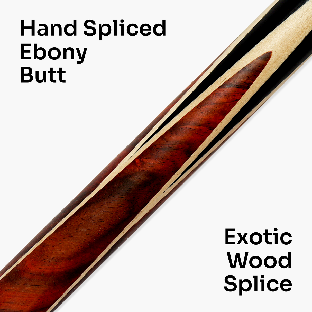 Baize Master Limited Edition Grandure #006 One Piece Hand Spliced Ultra-Premium English Pool Cue with Titanium Ferrule and Hand-Fitted Asia Cues Pro 8mm Tip – Handmade in Thailand by Asia Cues