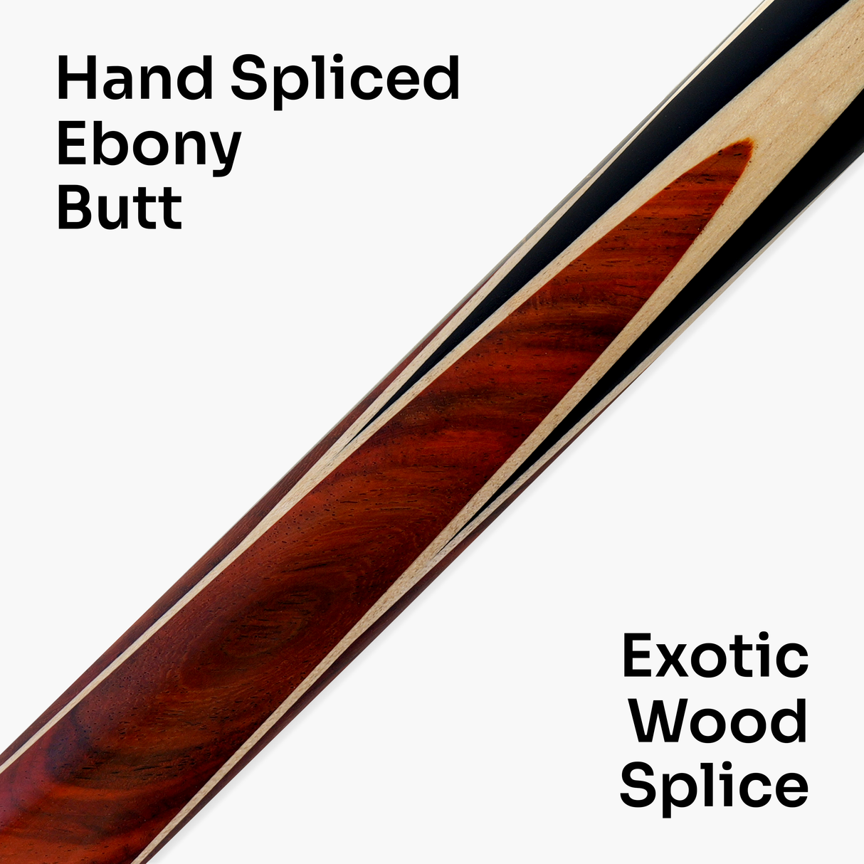 Baize Master Limited Edition Grandure One Piece Hand Spliced Ultra-Premium English Pool Cue with Titanium Ferrule and Hand-Fitted Asia Cues Pro 8mm Tip – Handmade in Thailand by Asia Cues