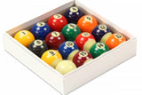 Jonny 8 Ball 38mm 1 1/2 Inch Economy SPOTS AND STRIPES Pool Balls WITH TRIANGLE