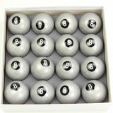 Exclusive 2" Aramith Premier SILVER 8 BALL - Set of 16 Pool Balls