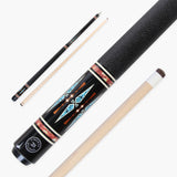 Dynamite Billiards Diamond Series 58 Inch 2 Piece Centre Joint American Pool Cue with Premium Tapered Maple Shaft and 12.5mm Layered Everest Tip – Designed and endorsed by World Pool Champion, Darren Appleton