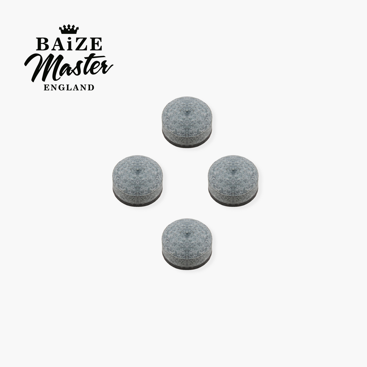 Baize Master Pro-Impact Leather Backed Pressed Tips - Pack of 4 - 10mm Tips