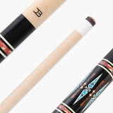 Dynamite Billiards Diamond Series 58 Inch 2 Piece Centre Joint American Pool Cue with Premium Tapered Maple Shaft and 12.5mm Layered Everest Tip – Designed and endorsed by World Pool Champion, Darren Appleton