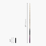 Baize Master 1 Piece PURPLE JESTER 57 Inch Ash Snooker Pool Cue with 9.5mm Tip