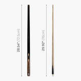 Jonny 8 Ball NEEDLE 57 Inch 2 Piece Centre Joint English Pool Cue and Case Set 9mm tip with Slim Tapered Ash Shaft