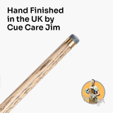 Baize Master Limited Edition Gold Series G79 57 Inch ¾ Professional English Pool Cue 8.5mm with with Hand Fitted PRO SPIN Medium Tip - Hand Finished in the UK by Cue Care Jim using Lynch’s Cue Balm