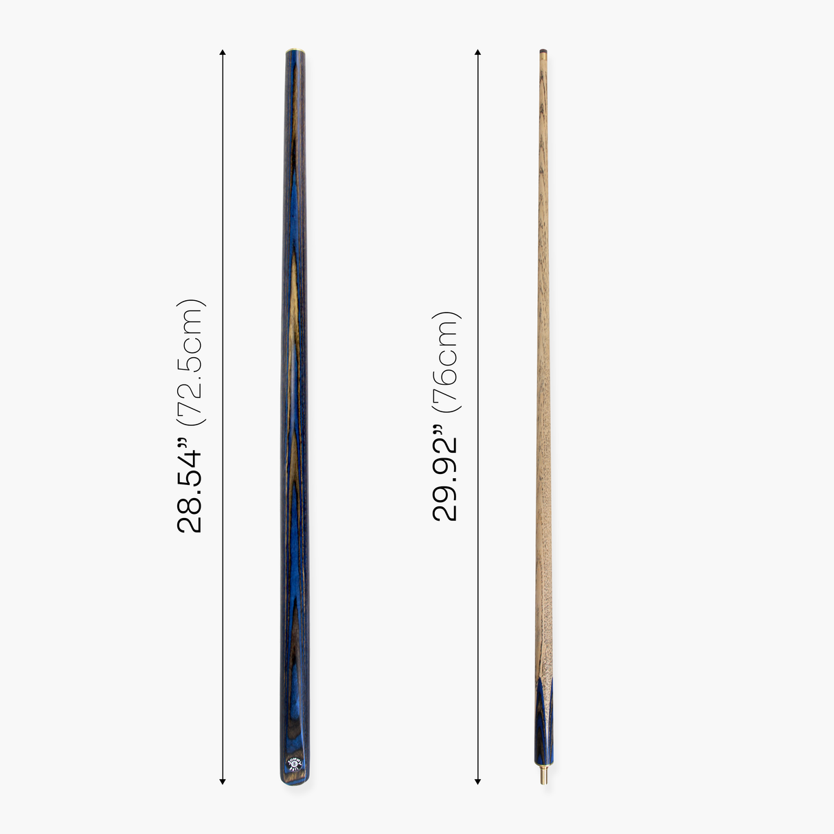 Jonny 8 Ball NOVA 57 Inch 2 Piece Centre Joint English Pool Cue and Case Set 9mm tip with Slim Tapered Ash Shaft