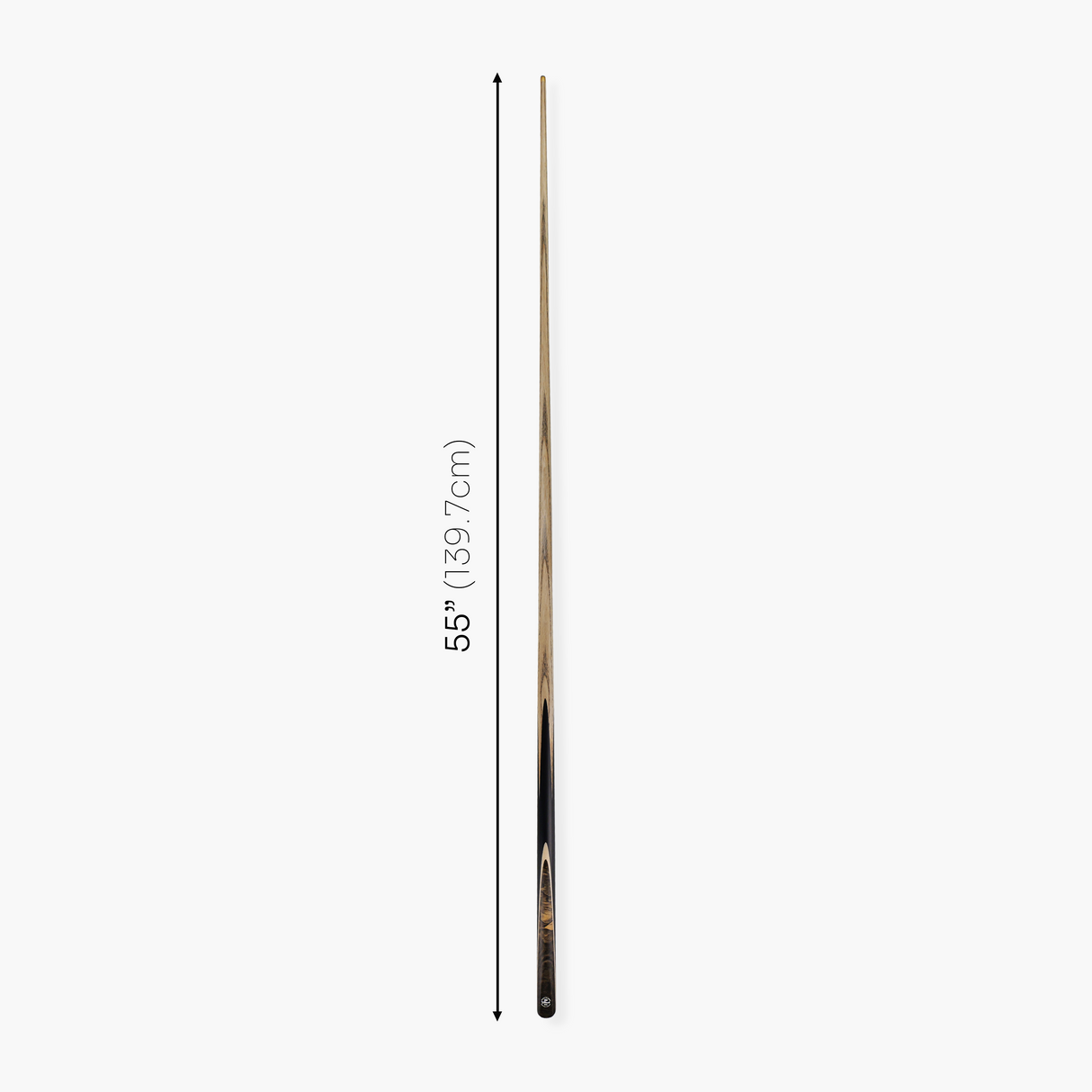 Baize Master Ultimate #001 55 Inch One Piece Hand Spliced Ebony Butt English Pool Cue with Hand-Fitted Asia Cues Pro 8.3mm Tip – Handmade in Thailand by Asia Cues