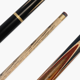 Jonny 8 Ball NEEDLE 57 Inch 2 Piece Centre Joint English Pool Cue and Case Set 9mm tip with Slim Tapered Ash Shaft