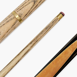 PRO147 Pearl Series B Hand Spliced 2 Piece 57 Inch Snooker Pool Cue with Smooth Premium Ash Shaft and Ebony Style Butt with 9.5mm Pro Leather Tip