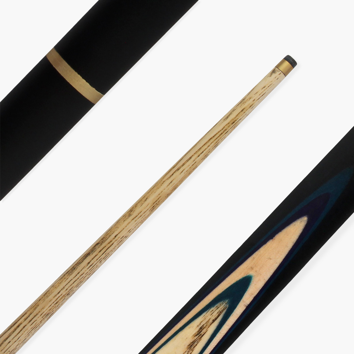 Jonny 8 Ball 57 Inch Traditional ¾ Jointed Ash Snooker Pool Cue 9mm tip + Mini Butt