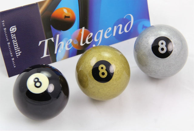 Exclusive Aramith Premier BLACK, SILVER & GOLDEN 8 BALL Pool Balls