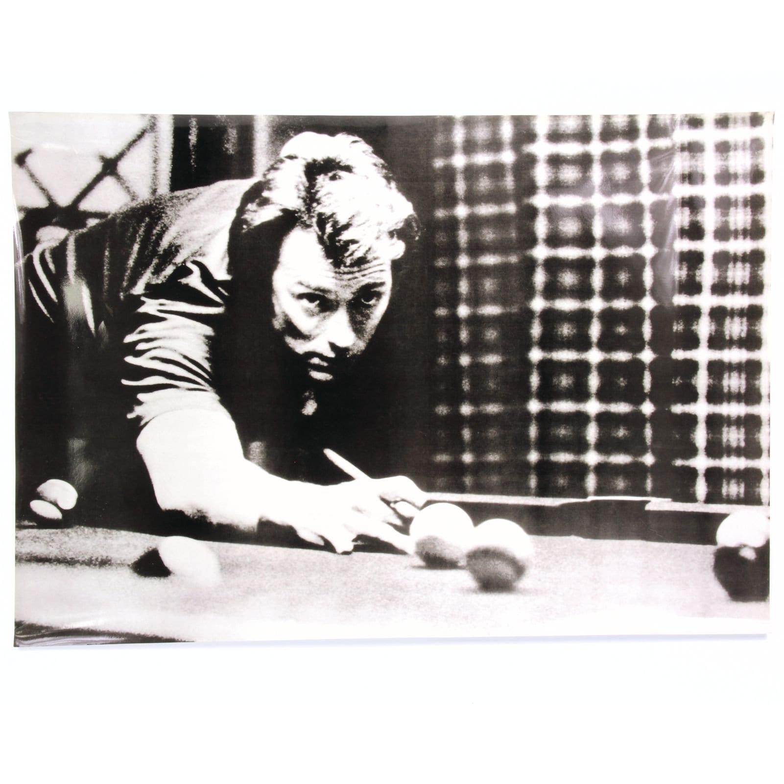 CLINT EASTWOOD Playing Pool – Back and White POSTER PRINT