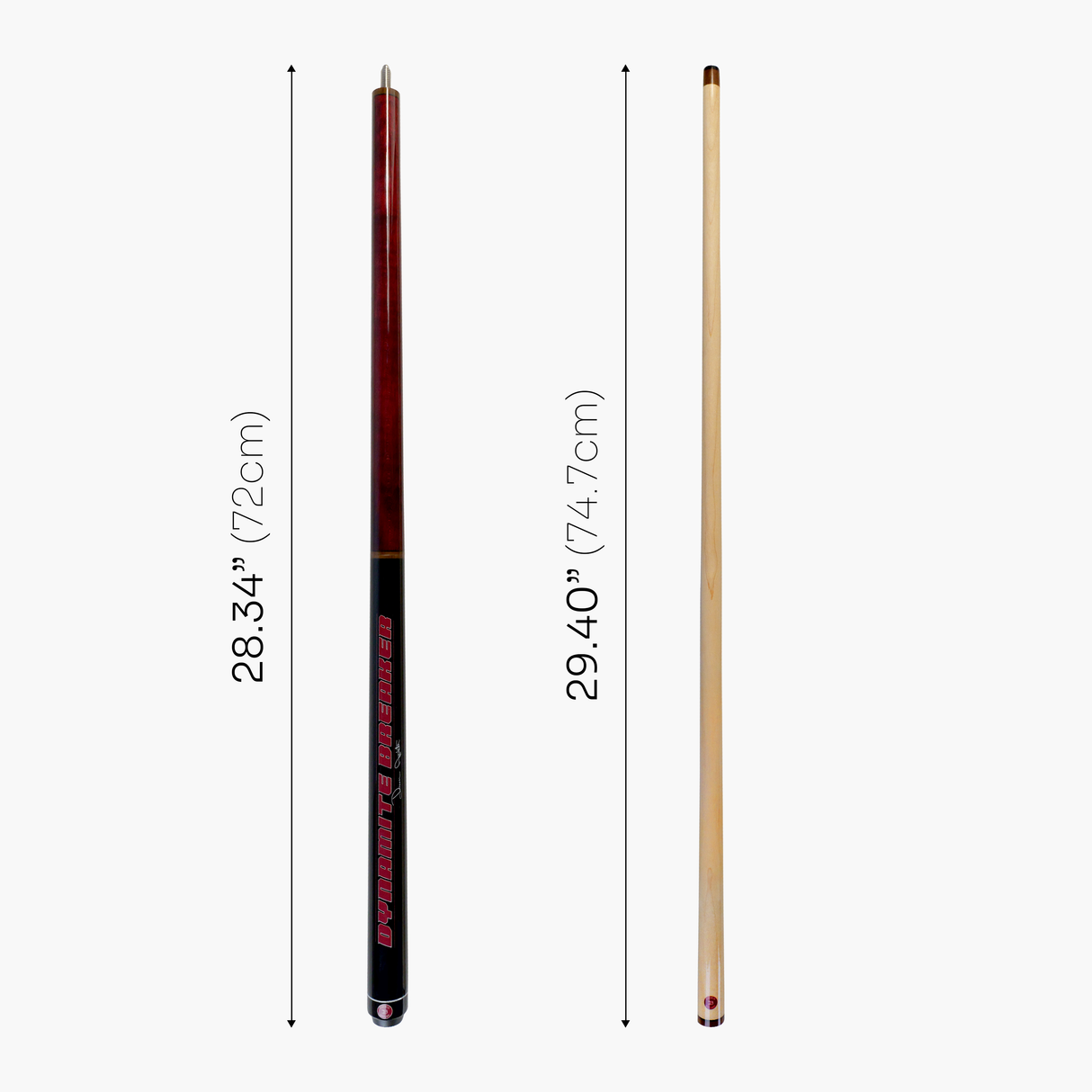 Darren Appleton Signature Series Dynamite Breaker 3 Piece American Pool Break Jump Cue with 13mm Phenolic Tip