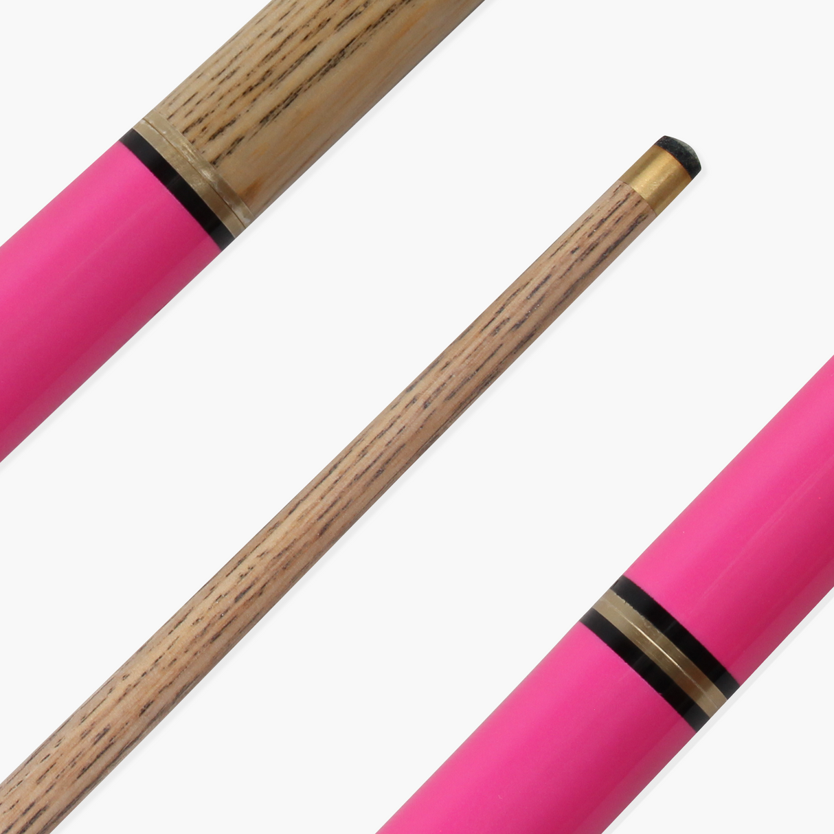 Jonny 8 Ball 57 Inch NEON PINK TRIAD 3 Section Ash Pool Snooker Cue & SOFT CASE