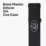 Baize Master Gold Series MAPLE EMPEROR 8-BALL POOL CUE SET with 57 Inch Hand Spliced 3/4 Joint Cue 8.5mm Tip, Deluxe Black Interior Hard Case and 2 x Chalk