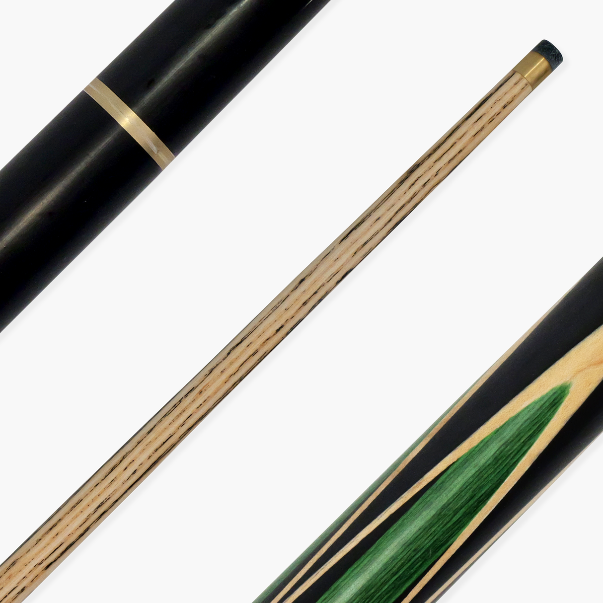 Baize Master 3/4 GREEN JESTER 57 Inch Ash Snooker Pool Cue with 9.5mm Tip