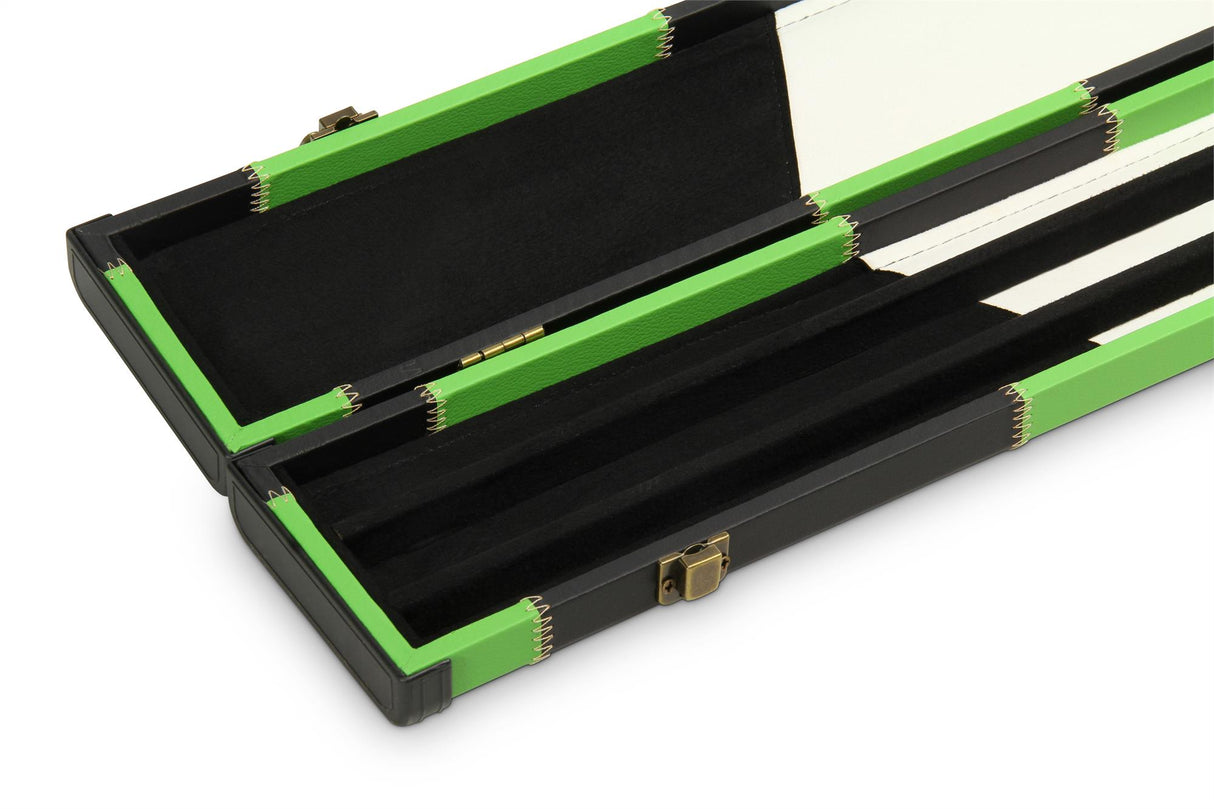 Baize Master 1 Piece Wide Patch Snooker Pool Cue Case with Plastic Ends - Holds 3 Cues