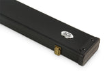 Baize Master 1pc WIDE PLAIN BLACK Pool Snooker Cue Case with Plastic Ends - Holds 3 Cues