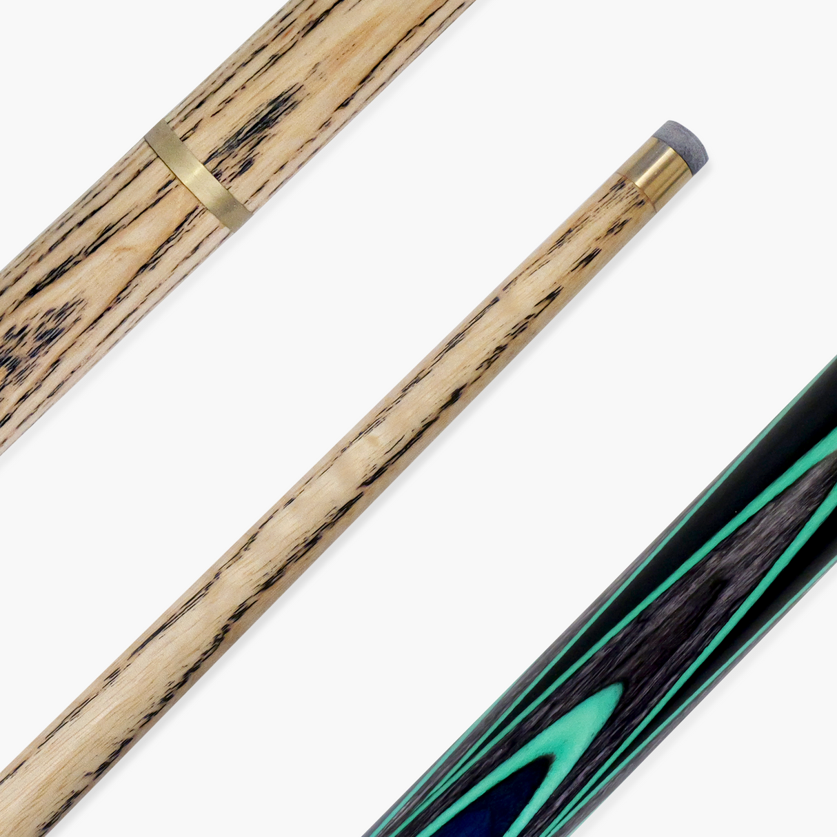 Baize Master Blue Admiral Limited Edition 57 Inch 2 Piece Professional Ash Snooker Pool Cue 9.5mm Tip with Hand Fitted PRO SPIN Medium Tip - Hand Finished in the UK by Cue Care Jim using Lynch’s Cue Balm