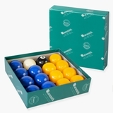 Aramith Premier BLUE & YELLOW 2" Pool Balls + 1 7/8" Cue Ball, Suitable for Pubs