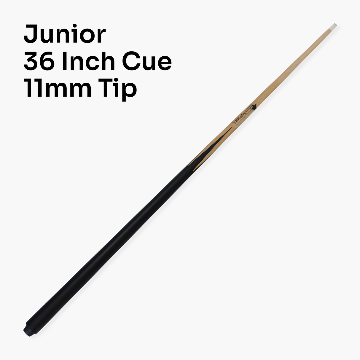 1 Piece 36-Inch Junior Pool Cue with 11mm Tip