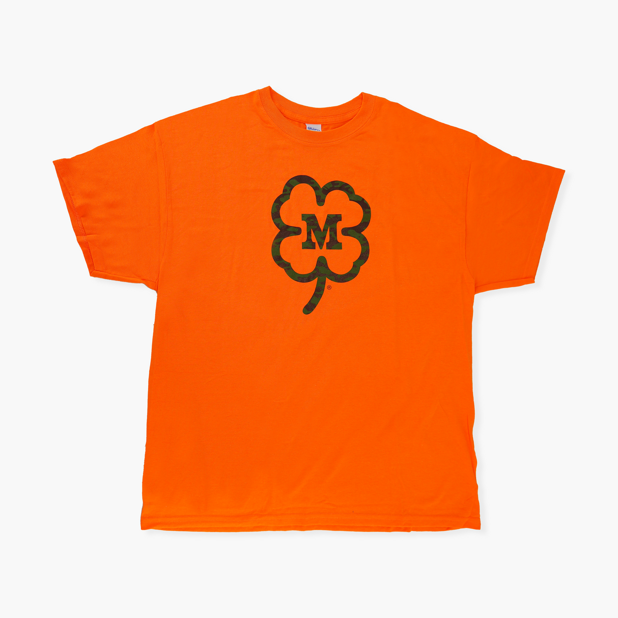 McDermott Camo Logo Short Sleeve T Shirt - Orange