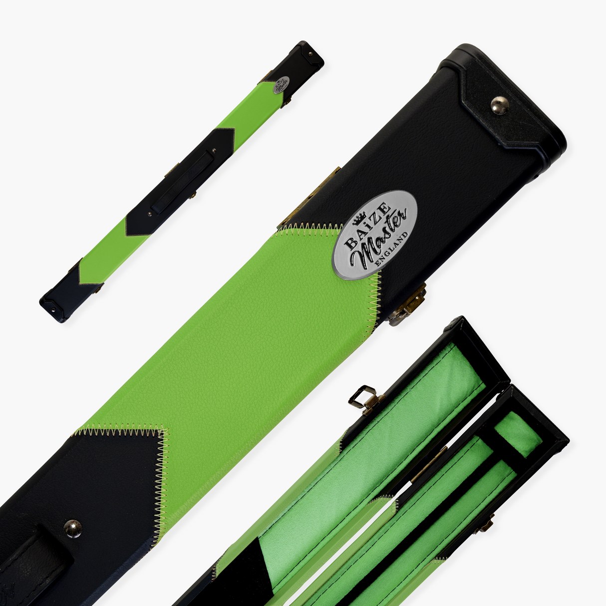 Baize Master Deluxe ARROW 2 Piece Snooker Pool Cue Case with Matching Colour Interior