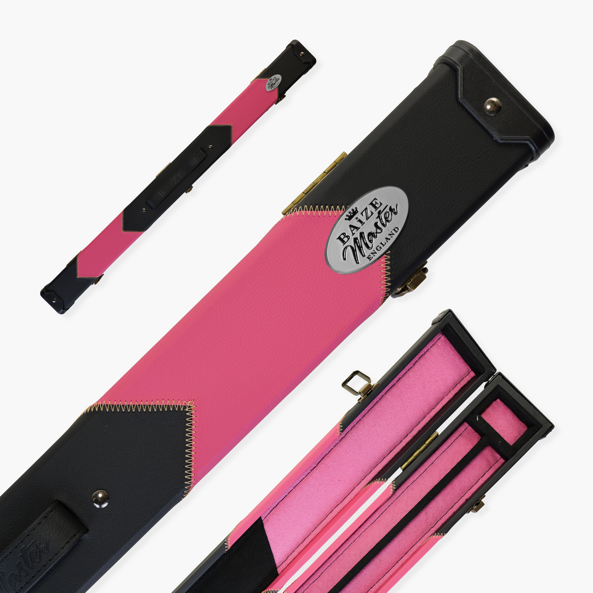 Baize Master Deluxe ARROW 2 Piece Snooker Pool Cue Case with Matching Colour Interior