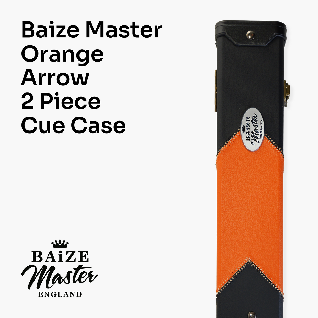 Baize Master Deluxe ARROW 2 Piece Snooker Pool Cue Case with Matching Colour Interior