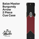 Baize Master Deluxe ARROW 2 Piece Snooker Pool Cue Case with Matching Colour Interior