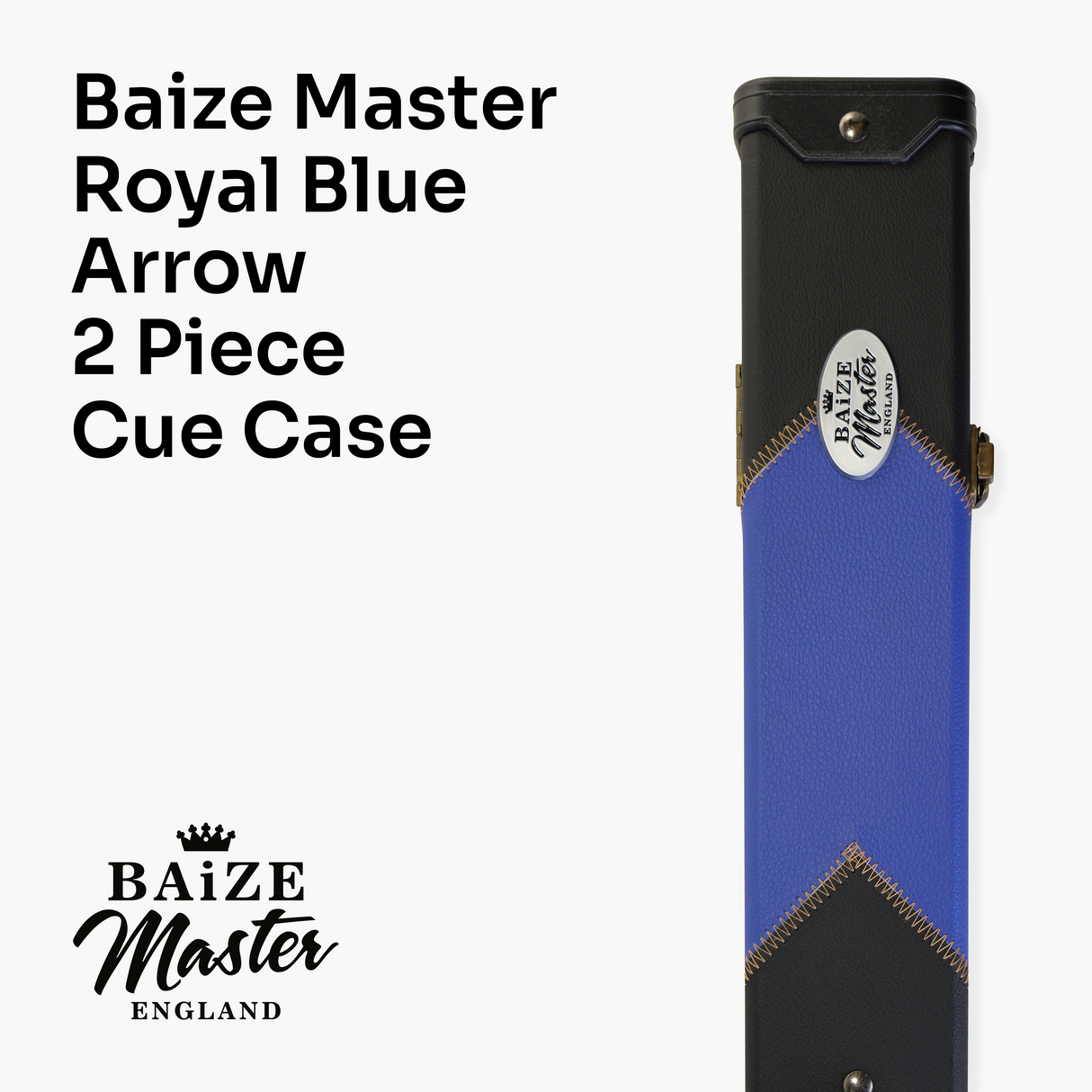 Baize Master Deluxe ARROW 2 Piece Snooker Pool Cue Case with Matching Colour Interior