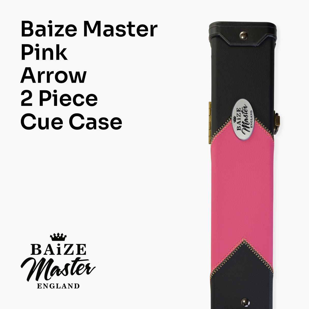 Baize Master Deluxe ARROW 2 Piece Snooker Pool Cue Case with Matching Colour Interior