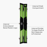 Baize Master Deluxe ARROW 2 Piece Snooker Pool Cue Case with Matching Colour Interior