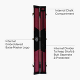 Baize Master Deluxe ARROW 2 Piece Snooker Pool Cue Case with Matching Colour Interior