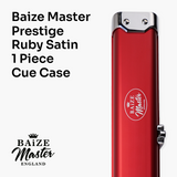 Baize Master Prestige One Piece Luxury Snooker Pool Cue Case - Holds 2 Cues