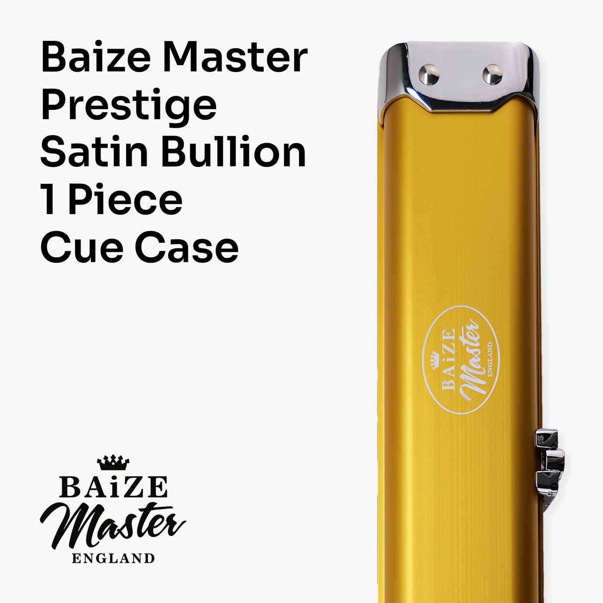 Baize Master Prestige One Piece Luxury Snooker Pool Cue Case - Holds 2 Cues