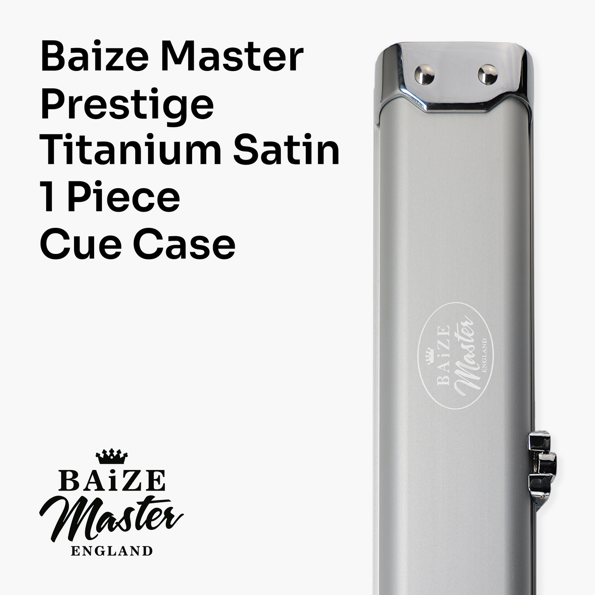 Baize Master Prestige One Piece Luxury Snooker Pool Cue Case - Holds 2 Cues