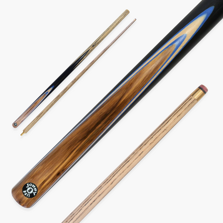 Jonny 8 Ball Challenger 57 Inch 2 Piece Centre Joint English Pool Cue with 8mm Pro Leather Tip