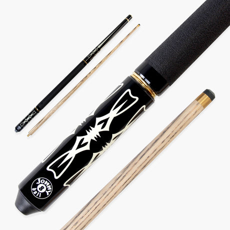 Jonny 8 Ball AZTEC 8.5mm Tip Adjustable 4 Piece Ash Pub Pool Cue, Shorten to 45"