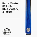 Baize Master VICTORY 57 Inch 2 Piece Ash Snooker Pool Cue with 9.5mm Layered Tip