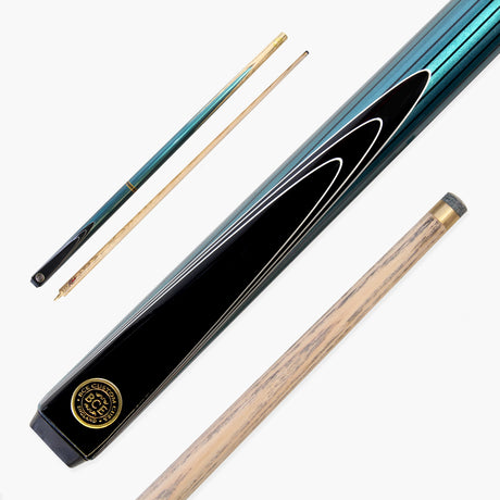 Stylish BCE BLUE PINSTRIPE 2 Piece Ash Snooker Pool Cue - 9.5mm Tip