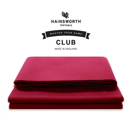 Hainsworth CLUB 6ft UK POOL Bed & Cushion Set - MAROON / BURGUNDY