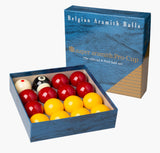 SUPER ARAMITH PRO CUP Red & Yellow 2" Pool Balls - as used by the IPA, BAPTO & Golden 8 Ball