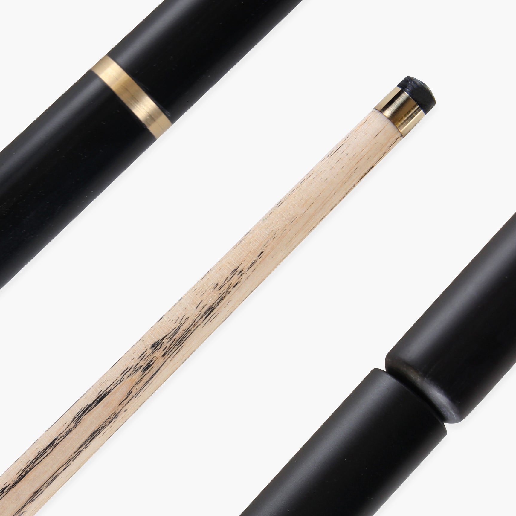 BAIZE MASTER Limited Edition Gold Series 58 Inch ¾ Jointed Professional Snooker Pool Cue 9.5mm with hand-fitted Medium Pro Layered Tip – Polished and finished locally in the UK!