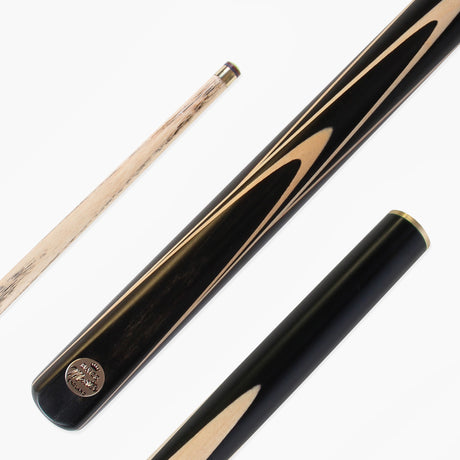 BAIZE MASTER Limited Edition Gold Series 58 Inch ¾ Jointed Professional English Pool Cue 8.5mm with hand-fitted Medium Pro Tip – Polished and finished locally in the UK!