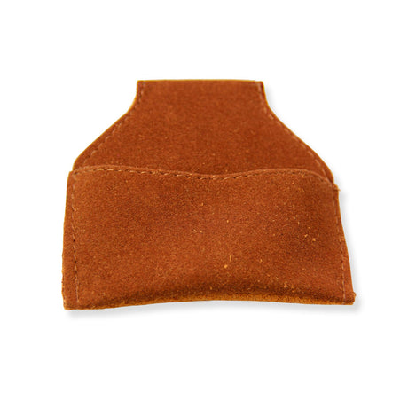 Genuine Suede BROWN Chalk Pouch With Belt Hook - For Snooker & Pool Players